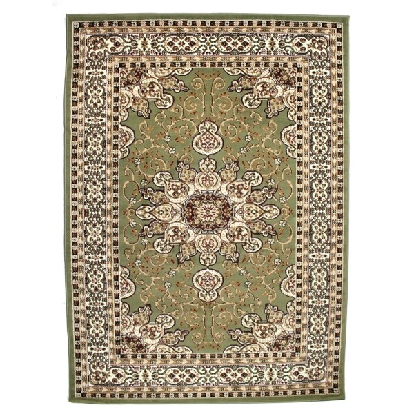 Meredosia Oriental Area Rug Nairobi 0307 Green 8' x 10' - 8' x 10'