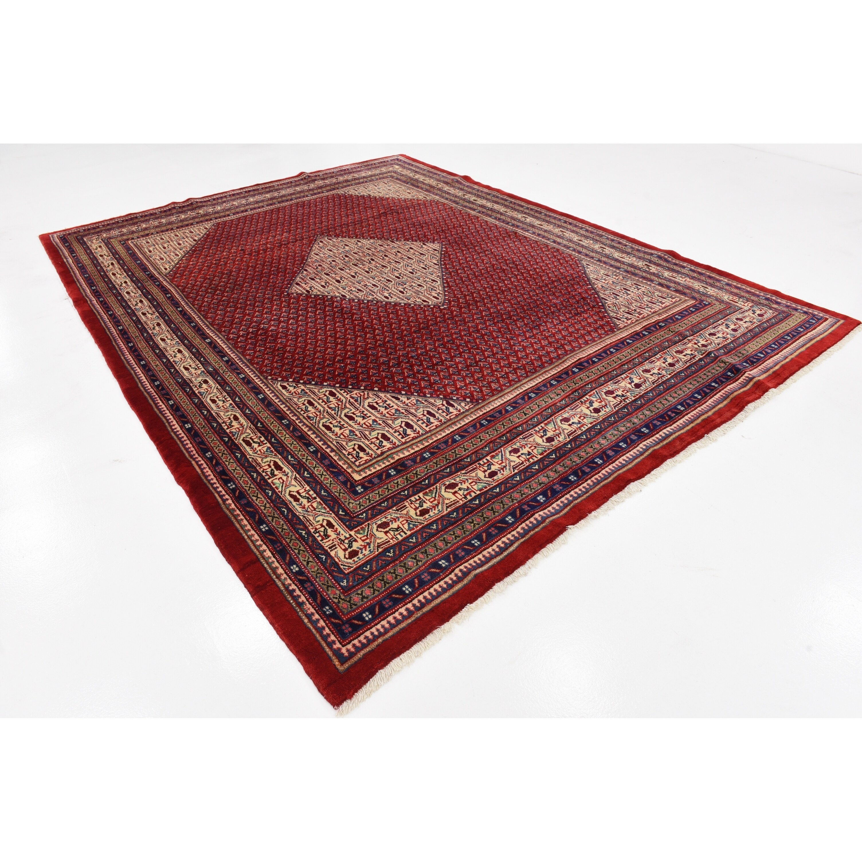 Hand Knotted Farahan Wool Area Rug 8 2 X 10 Hand Knotted Farahan Wool Area Rug 8 2 X 10