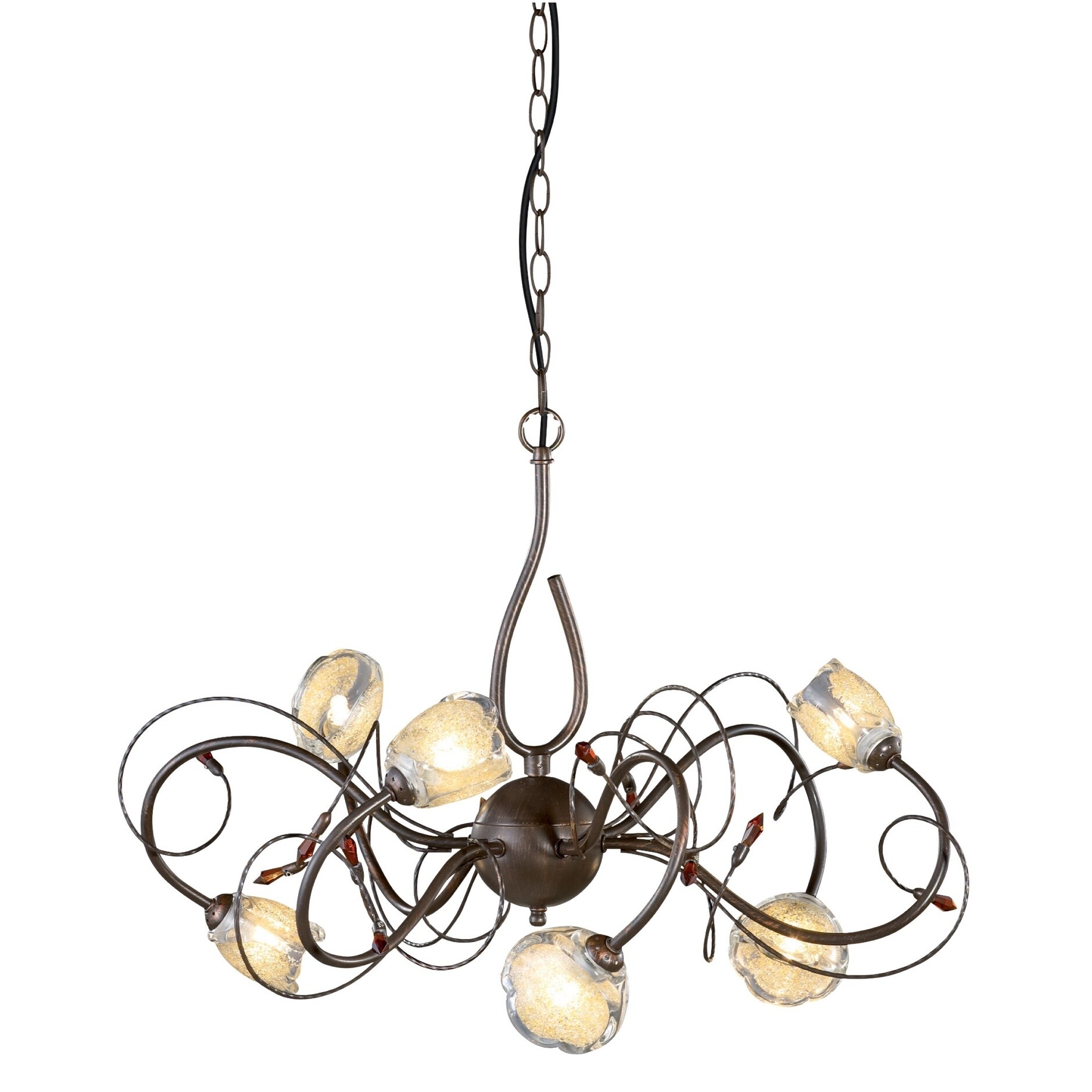 Montalvo Utah Halogen 6-Light Chandelier in Bronze - Chandeliers For Bedrooms by Overstock.com