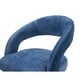 preview thumbnail 5 of 4, Rocco Navy Slub Velvet Single Dining Chair
