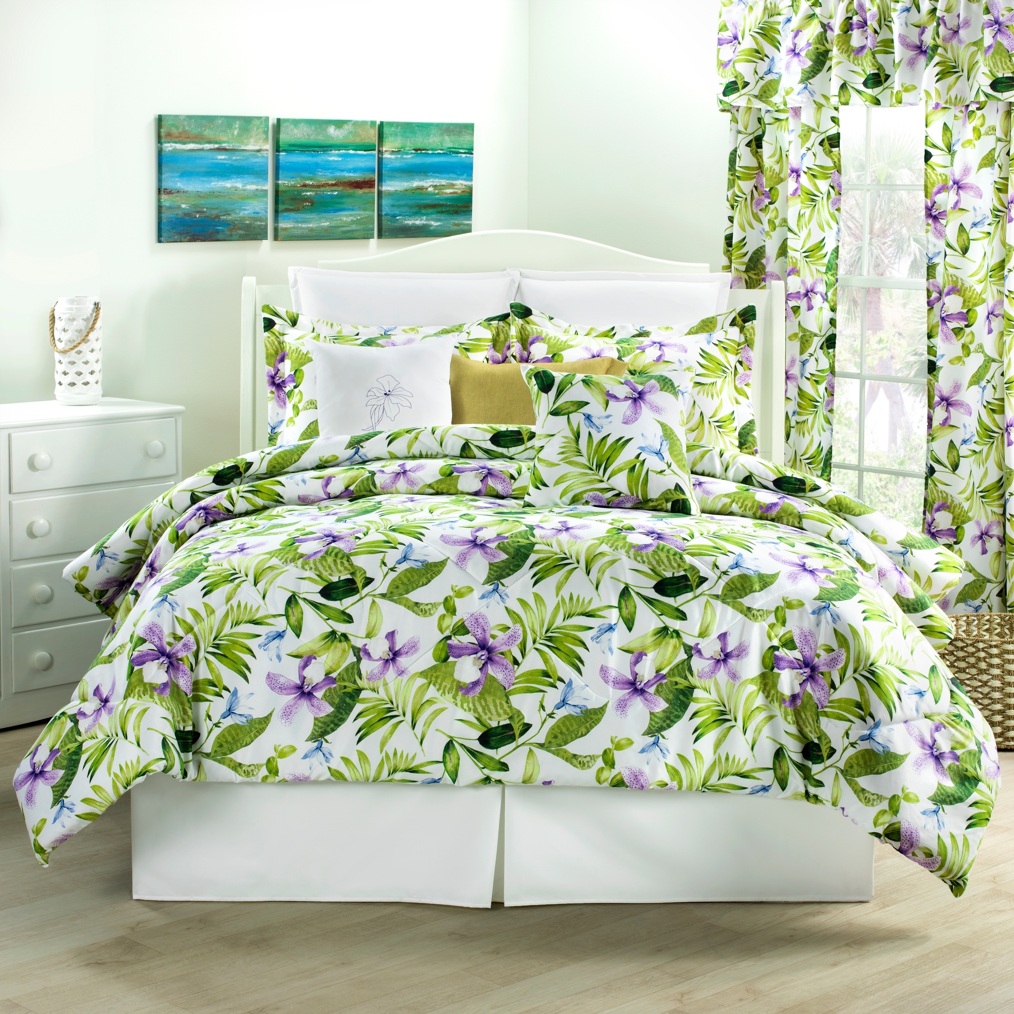 Shop Purple Lily Montego Bay Comforter Set On Sale Free