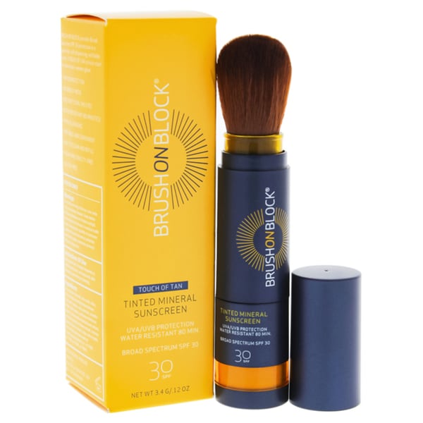 Shop Brush On Block Spf 30 Mineral Sunscreen Powder Touch Of Tan Free