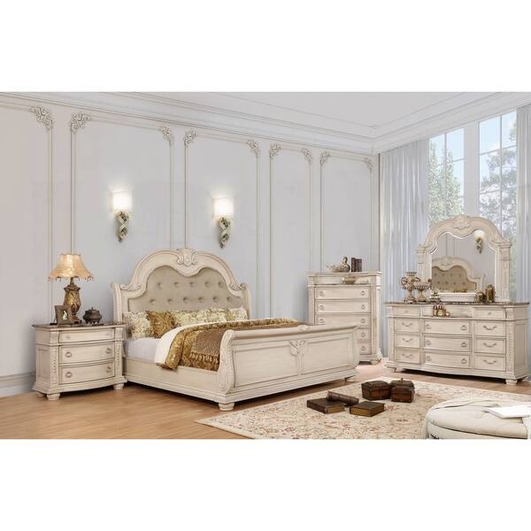 Shop Furniture Of America Boss Traditional White Solid Wood