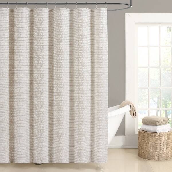 Shop Five Queens Court Lance Woven Jacquard Shower Curtain Free