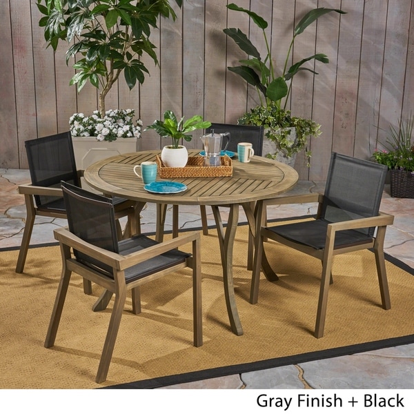 outdoor acacia dining set