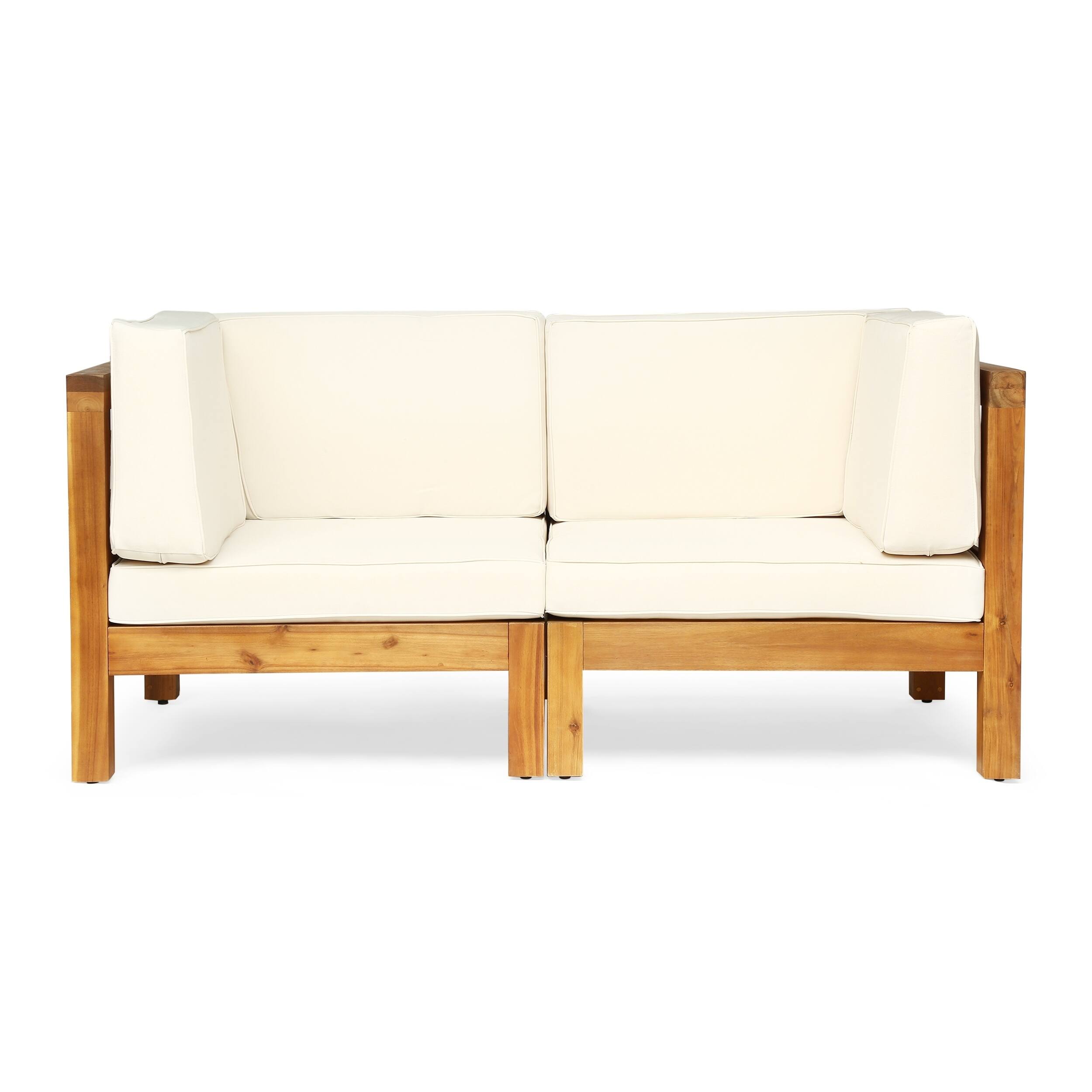 Option teak + beige cushion