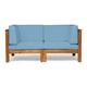 Option teak+blue cushion