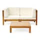 Option teak + beige cuhsion