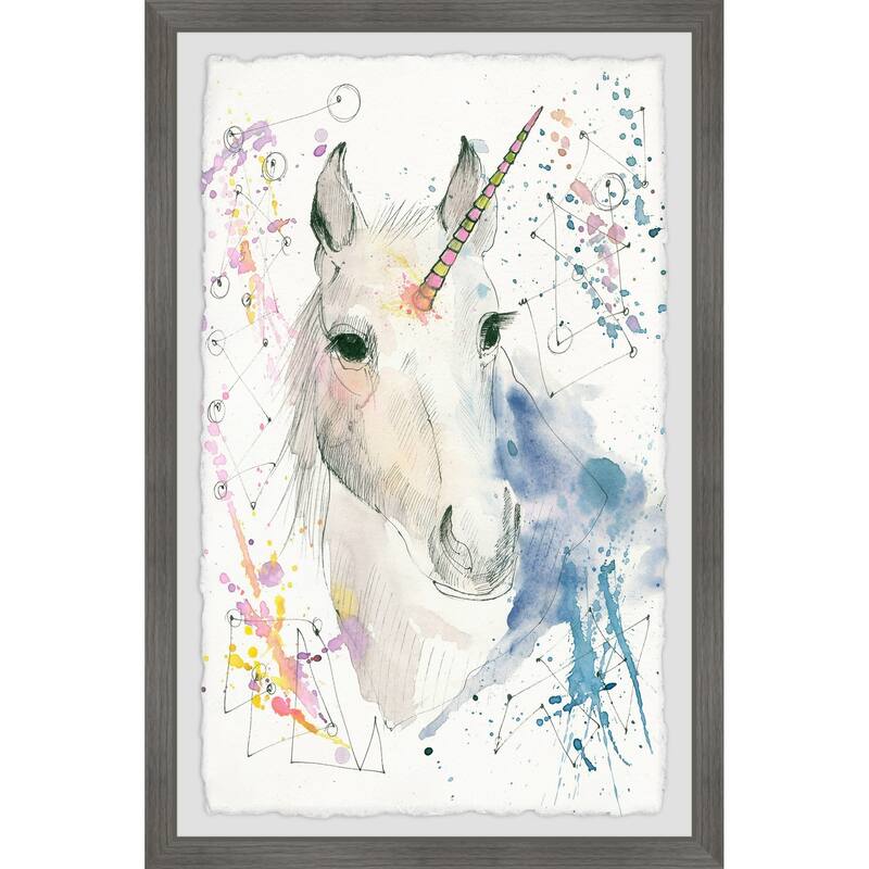 Marmont Hill - Handmade Fantasy Unicorn Framed Print - On Sale - Bed ...