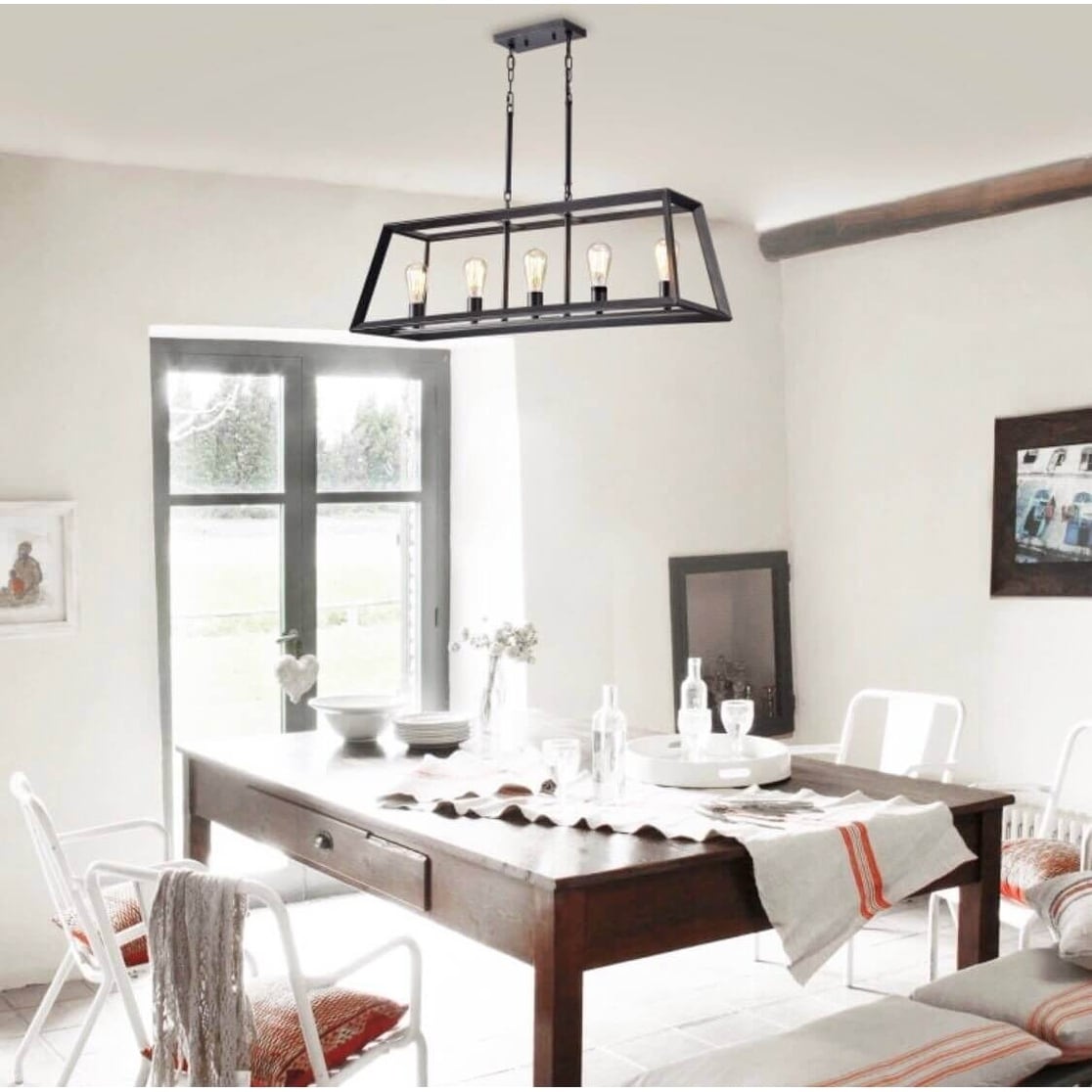 trapezoid chandelier