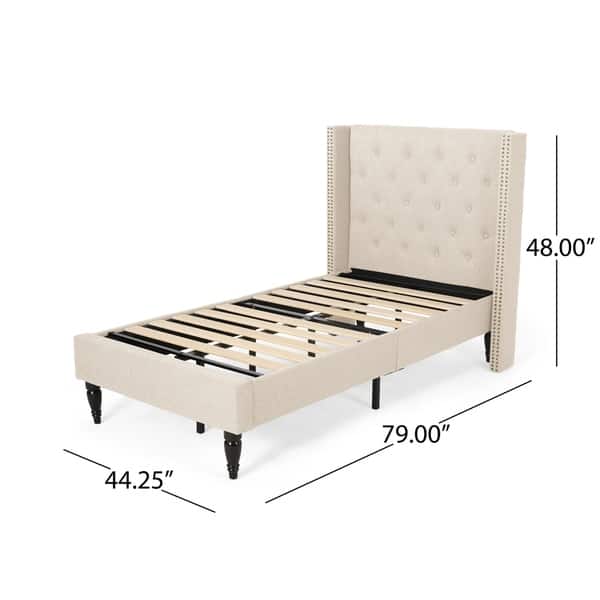 Roz Traditional FullyUpholstered Bedframe by Christopher Knight Home