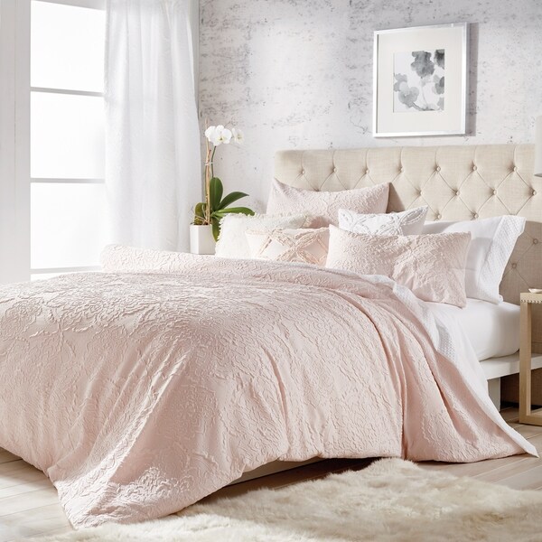 Microsculpt Solid Medallion 3-piece Duvet Set