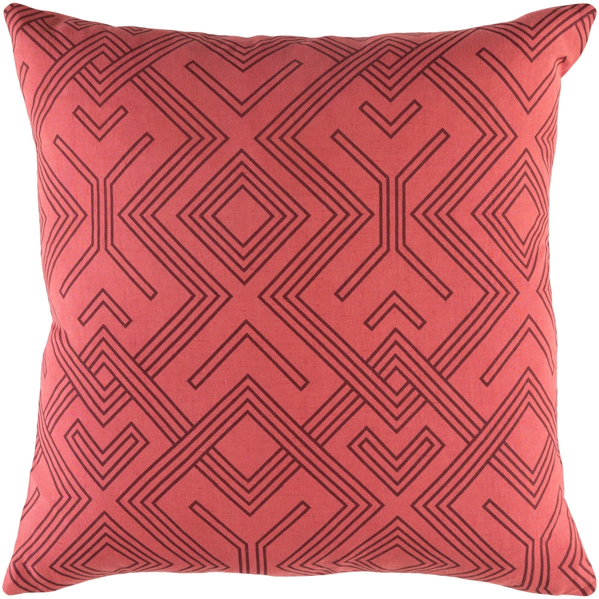 Shop Decorative Asbury Terracotta 18 Inch Throw Pillow Cover