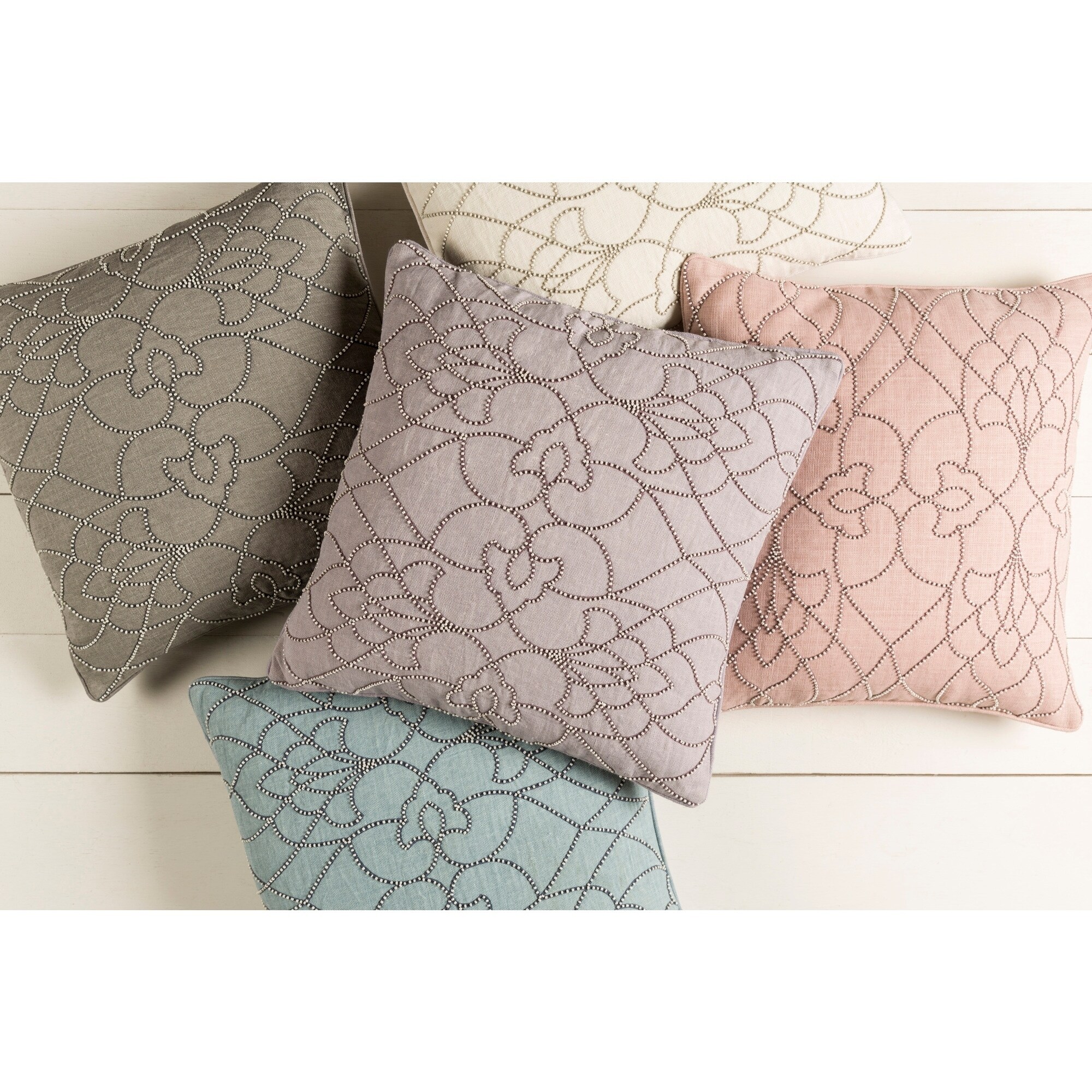 Shop Decorative Feng Cream 20 Inch Throw Pillow Cover Free