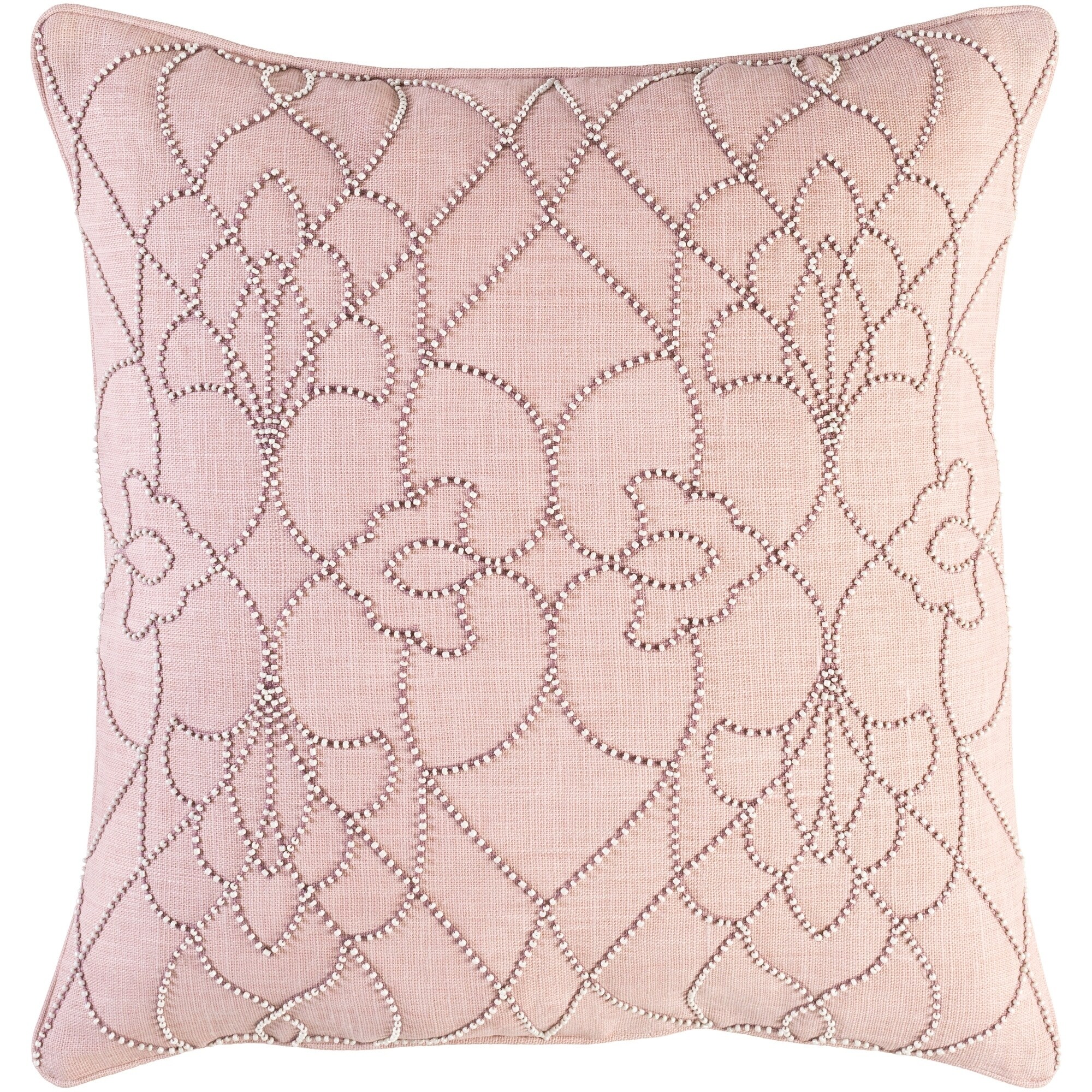 Shop Decorative Feng Mauve 20 Inch Throw Pillow Cover On Sale