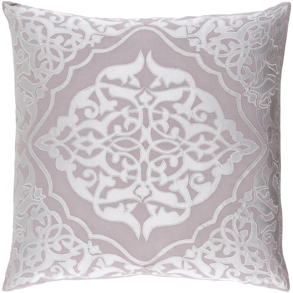 Decorative Fort Collins Grey 22-inch Throw Pillow Cover