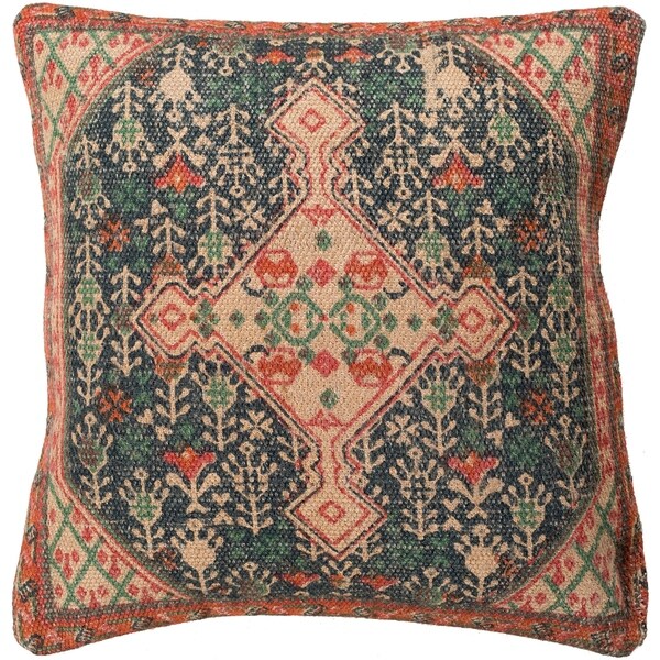 Decorative Lexie Navy 18-inch Throw Pillow Cover