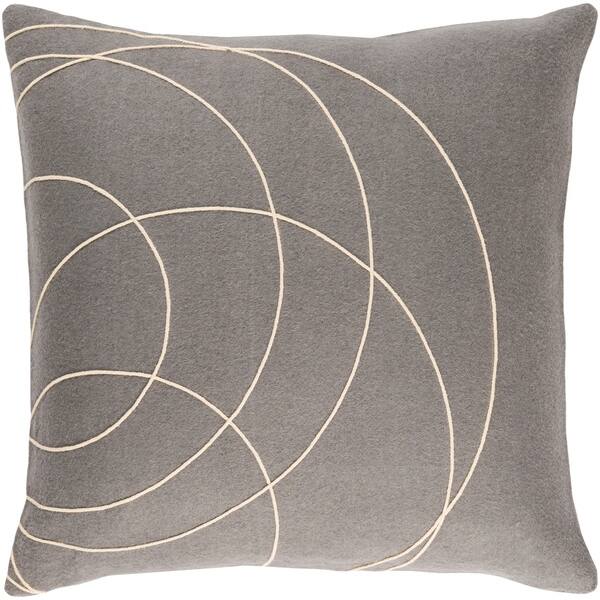 Shop Decorative Liana Grey Throw Pillow Cover 20 X 20 On Sale