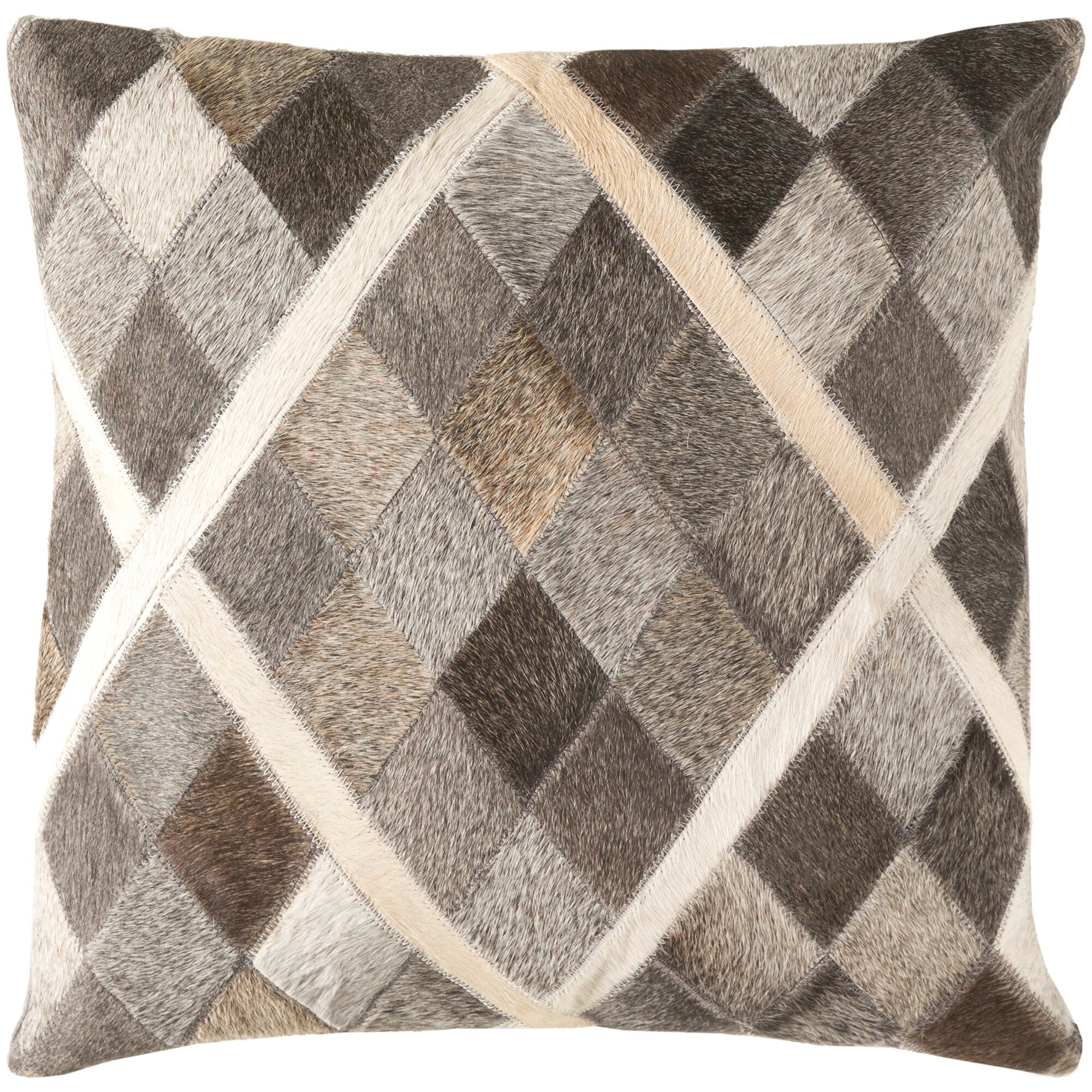 Shop Decorative Rockford Taupe 18 Inch Throw Pillow Cover On