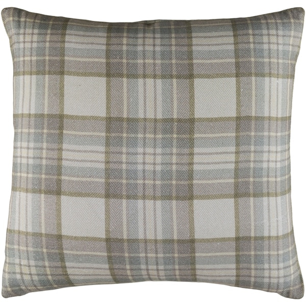 Decorative Romainville Light Grey Pillow Cover (20" x 20")