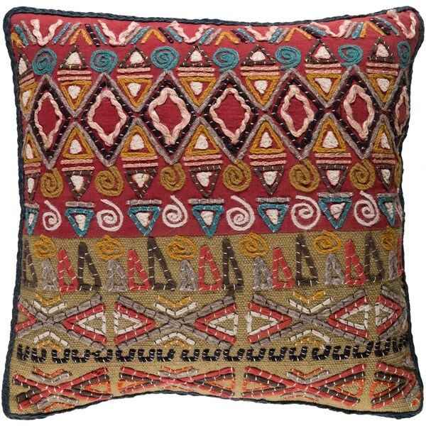 Decorative Ringwood Multi 20-inch Throw Pillow Cover