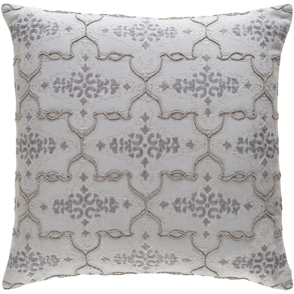 Decorative Savusavu Grey 22-inch Throw Pillow Cover