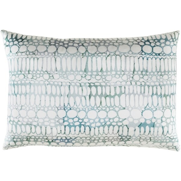 Decorative Suresnes Aqua 13" x 19" Throw Pillow Cover