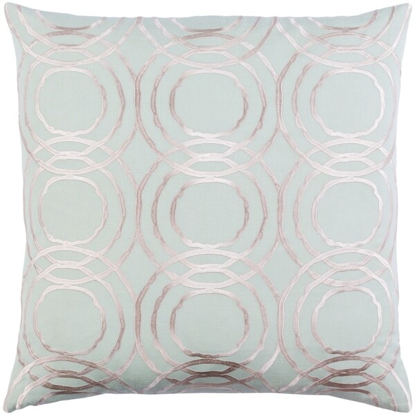 Decorative Steyning Mint 18-inch Throw Pillow Cover