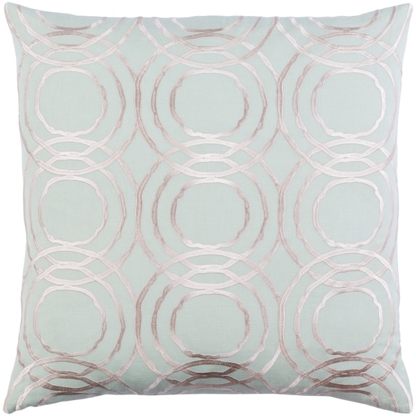 Decorative Steyning Mint 22-inch Throw Pillow Cover