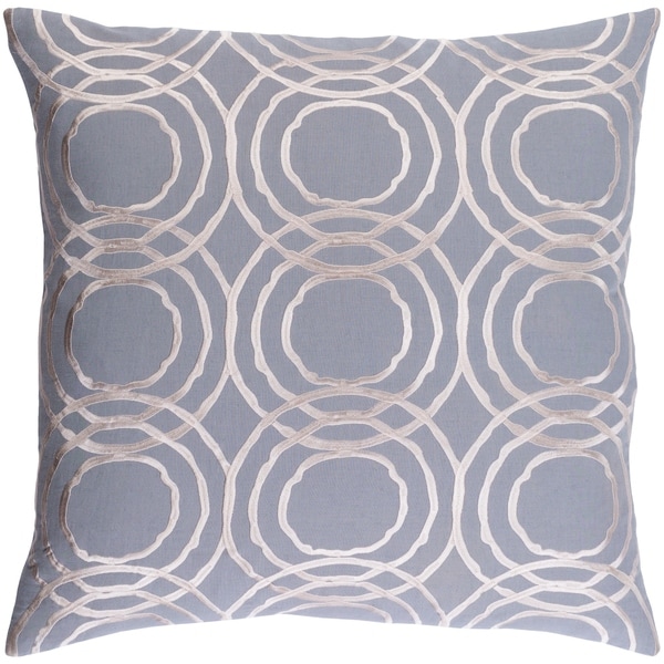 Decorative Steyning Grey 20-inch Throw Pillow Cover
