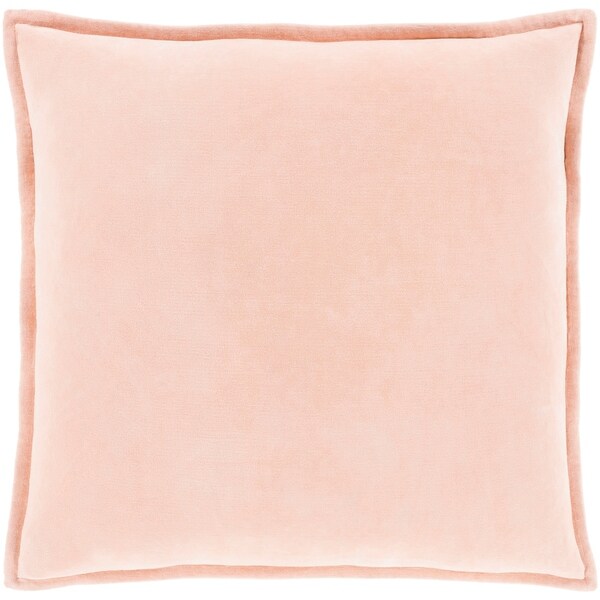 Vianne Solid Peach Pillow Cover - (18" x 18")