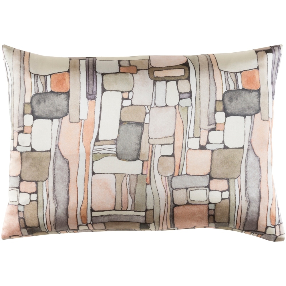 Overstock Decorative Sunni Peach 13 x Tone Throw Pillow Case Peridot