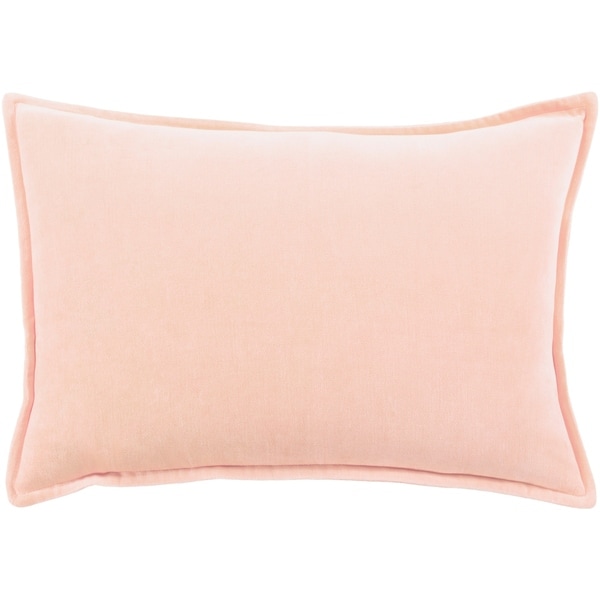 Vianne Solid Peach Pillow Cover - (13" x 19")