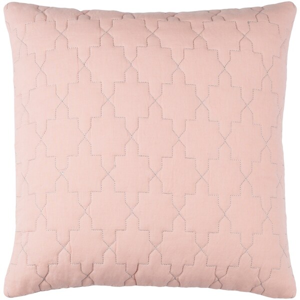 Decorative Wigan Peach 18-inch Throw Pillow Cover