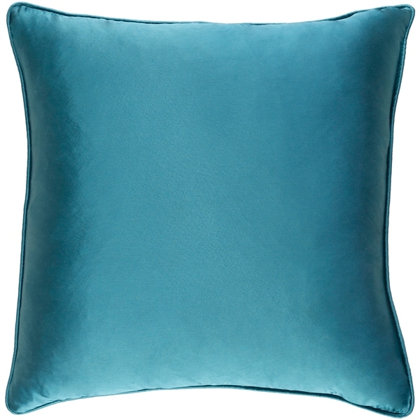 Decorative Verdi Teal Blue 18-inch Throw Pillow Cover