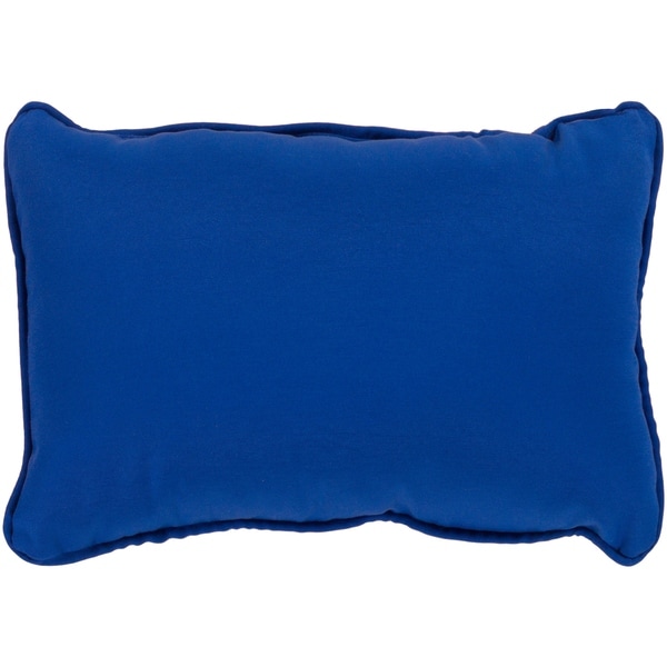 Miguel Navy Solid Indoor/ Outdoor Throw Pillow (13" x 19")
