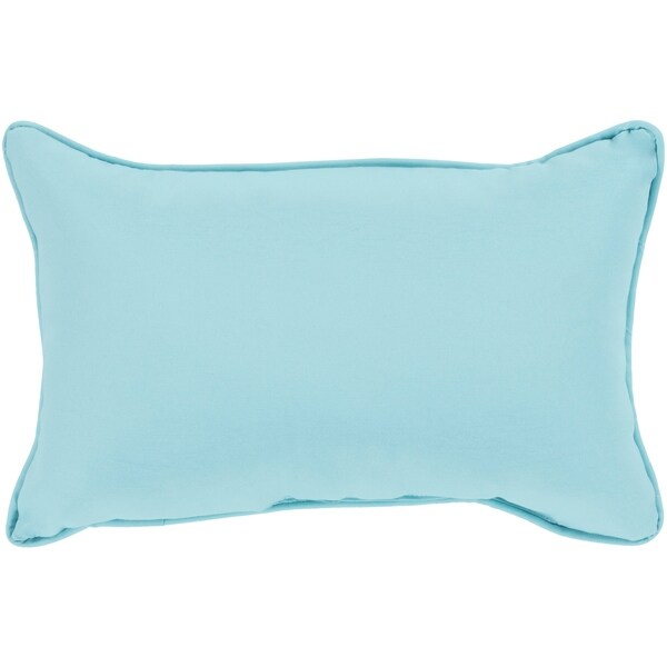Miguel Light Blue Solid Indoor/ Outdoor Throw Pillow (13" x 19")