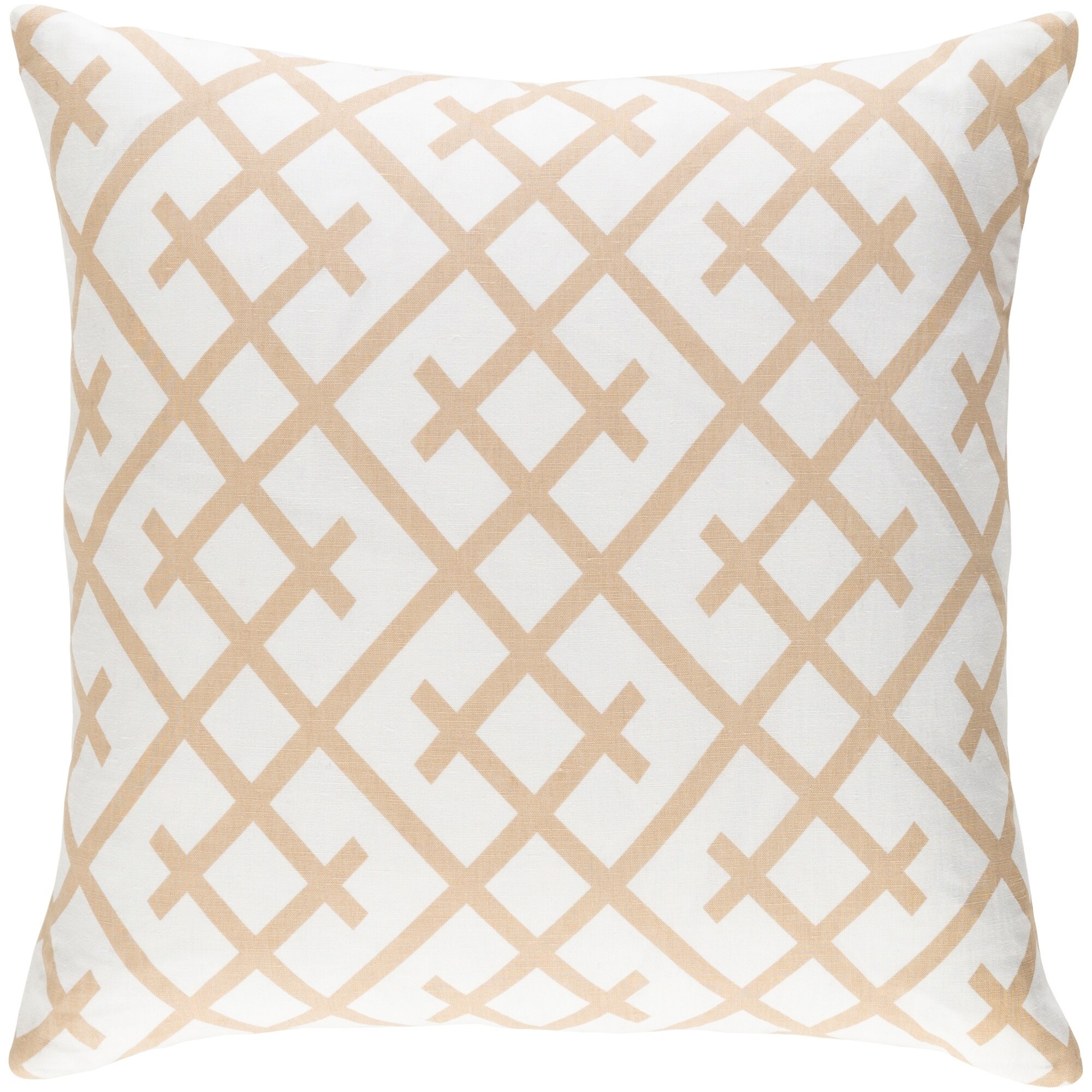 Shop Decorative Water Tan 18 Inch Throw Pillow Cover Free