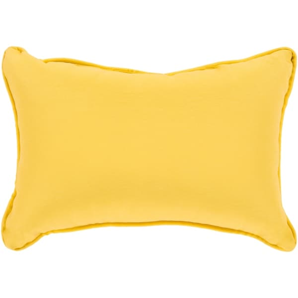 Miguel Yellow Solid Indoor/ Outdoor Throw Pillow (13" x 19")