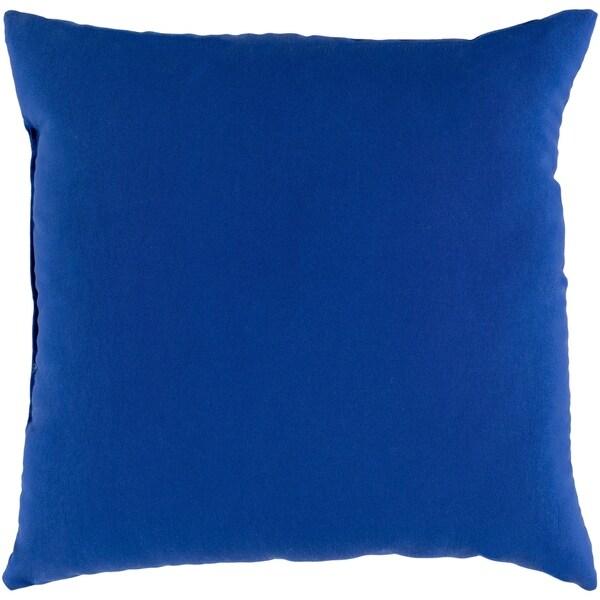 Miguel Navy Solid Indoor/ Outdoor Throw Pillow (16" x 16")