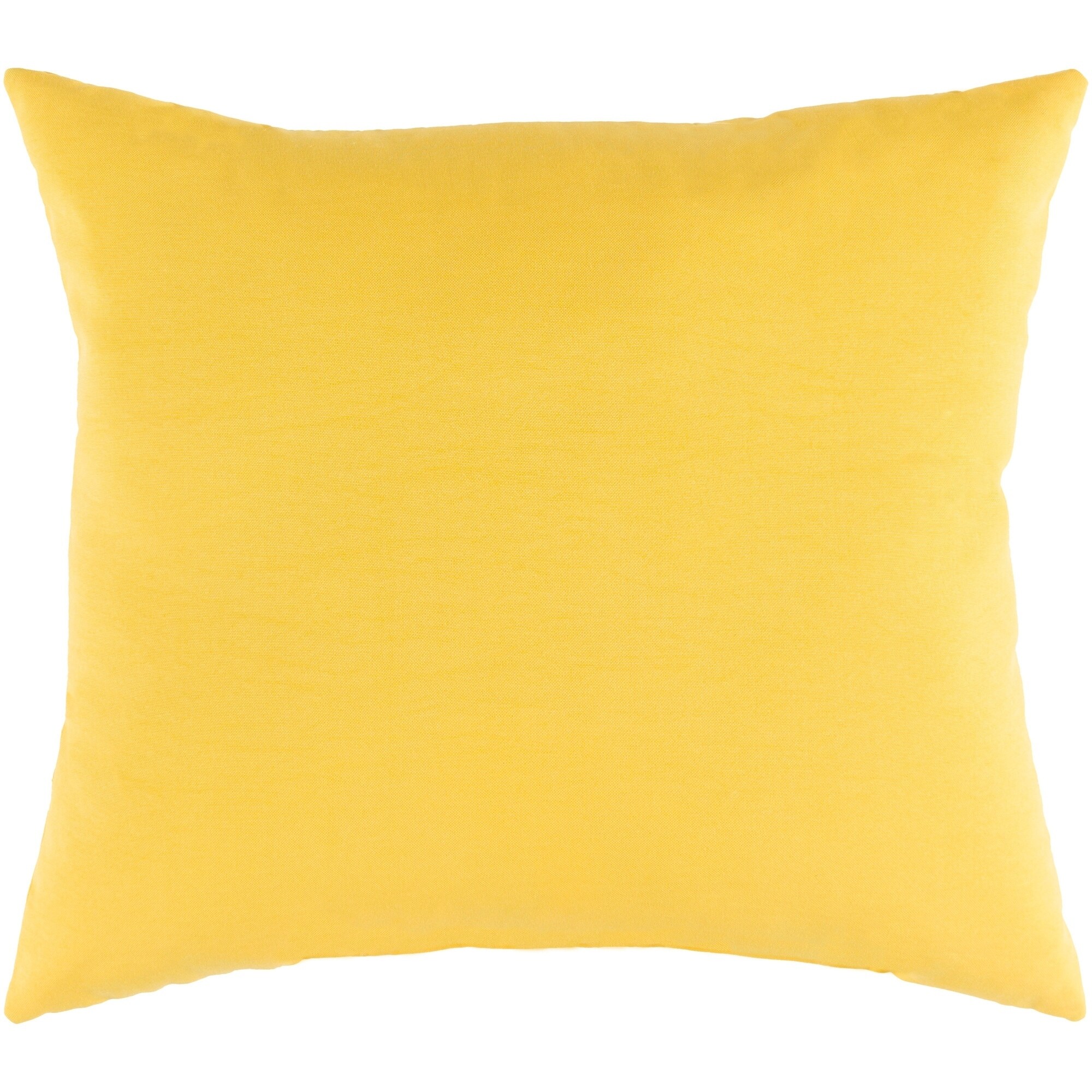 Shop Miguel Yellow Solid Indoor Outdoor Throw Pillow 20 X 20