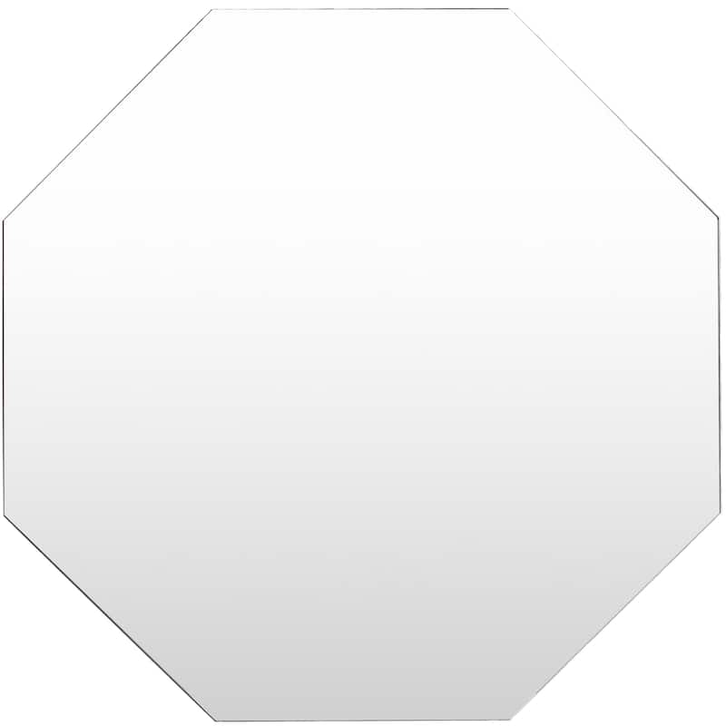 Artistic Weavers Charlee Hand Gilded Modern Octagonal Wall Mirror - 40.1" x 40.1" - Silver
