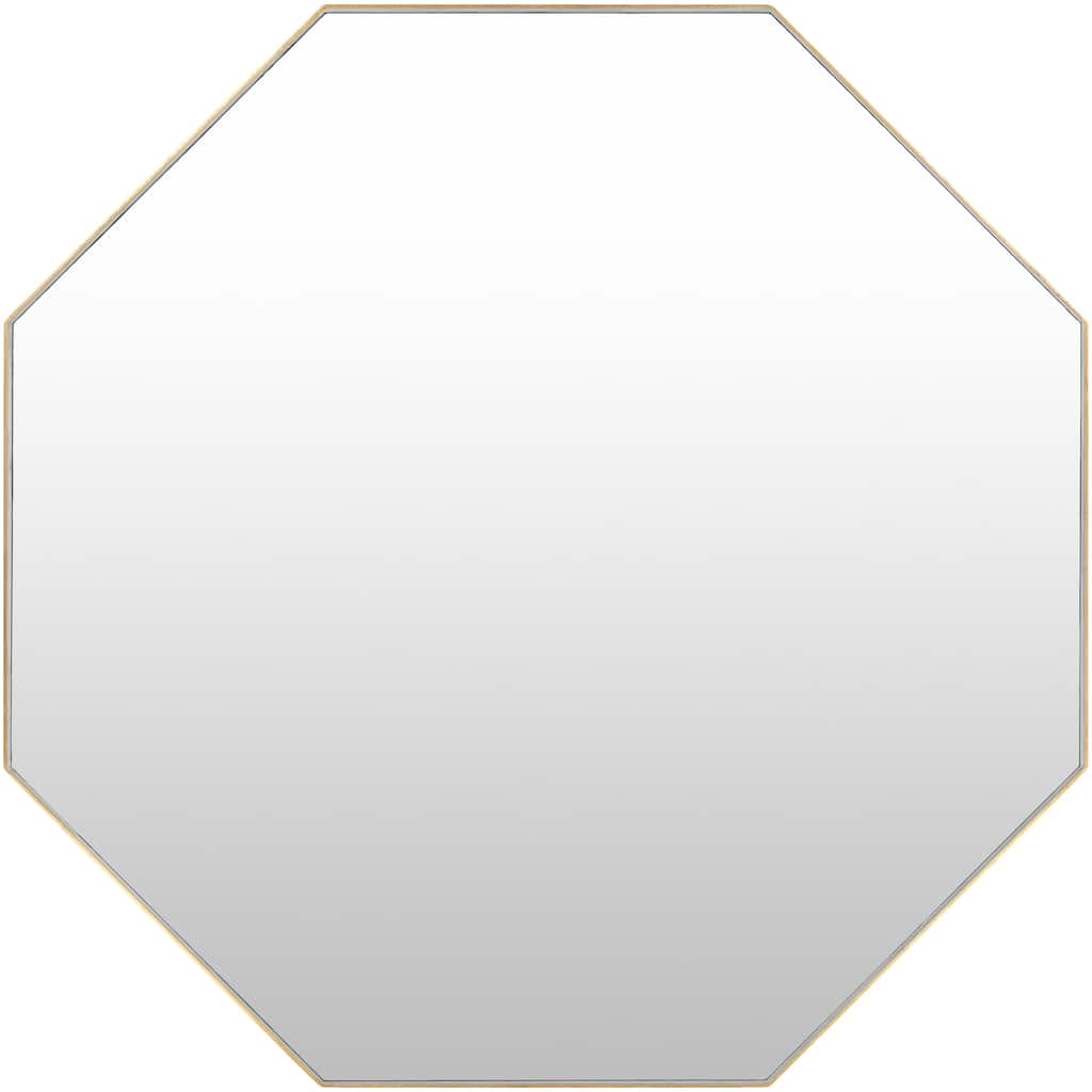Charlee Hand Gilded Modern Octagonal Wall Mirror - 40.1" x 40.1"