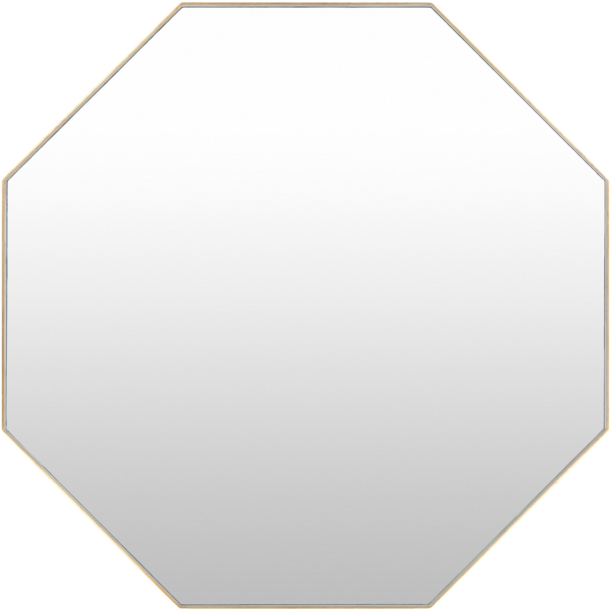 Charlee Hand Gilded Modern Octagonal Wall Mirror - 40.1" x 40.1"