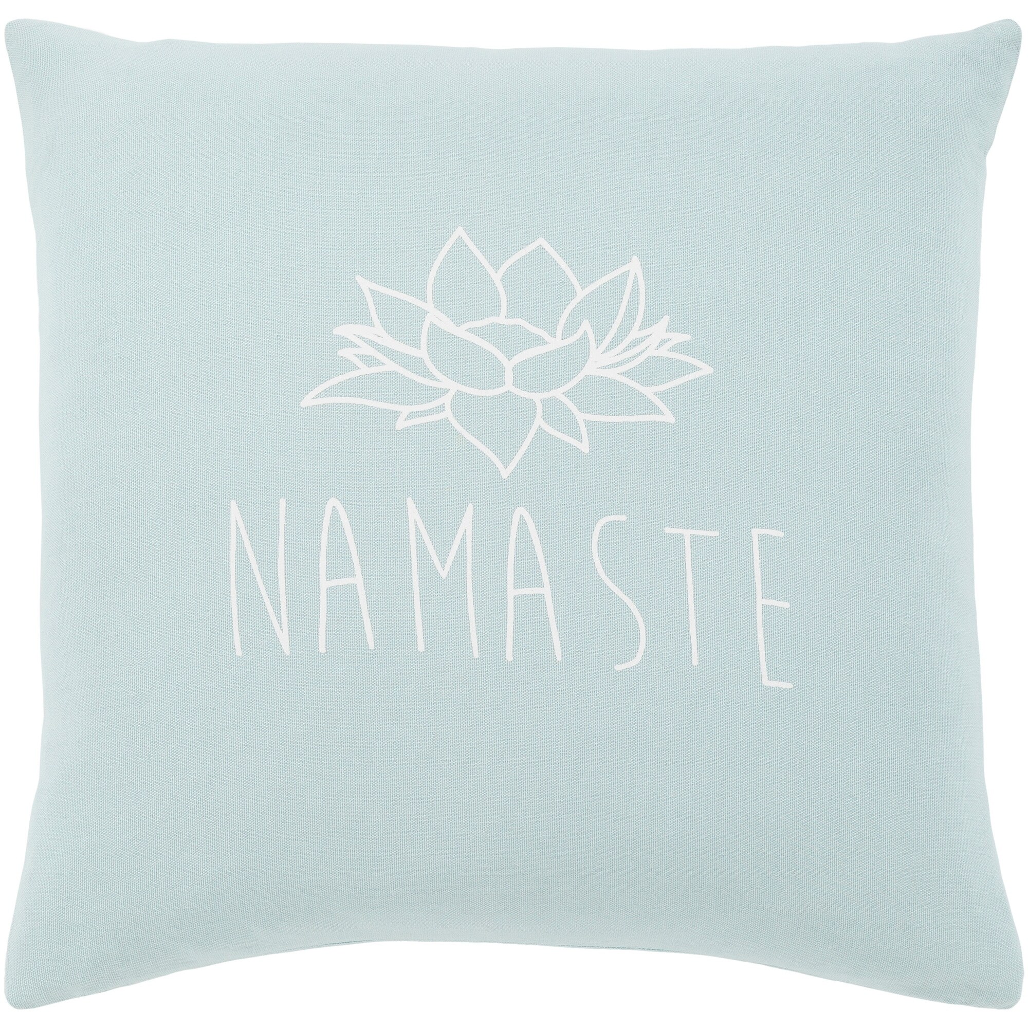 Shop Blessed Blue Namaste Throw Pillow Cover 18 X 18 On