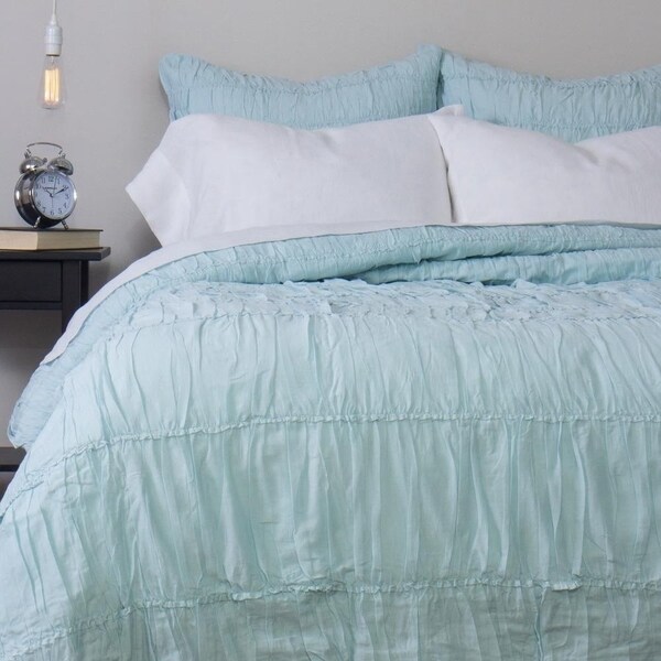 Cottage Home Rochelle Aqua Duvet Cover. Opens flyout.