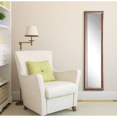 Vintage Copper Hill Slim Floor Mirror