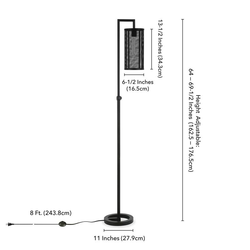 Parthen Floor Lamp in Blackened Bronze