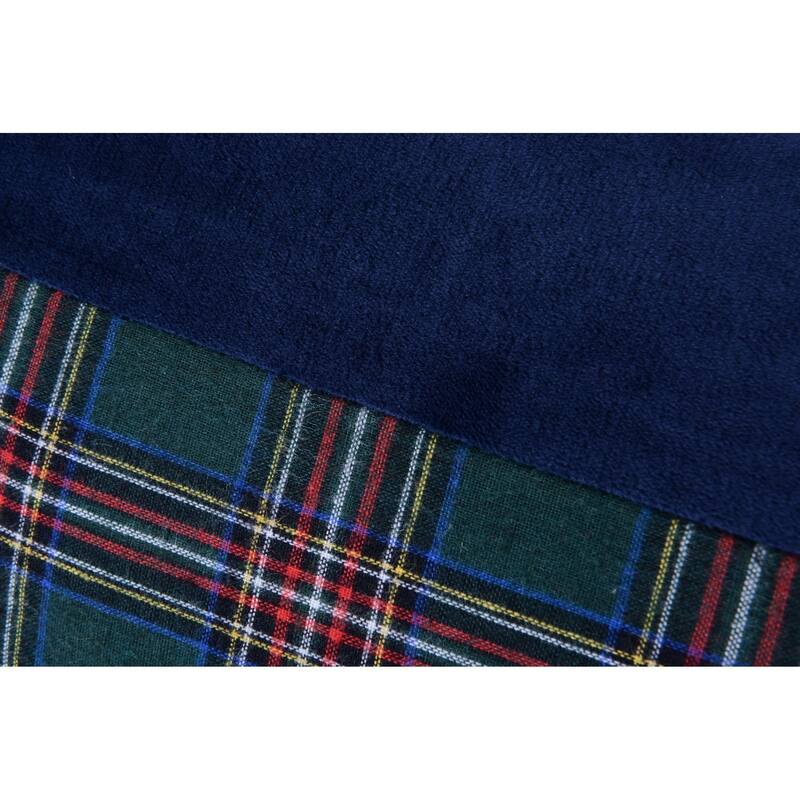 Plaid and Velvet Crash Pad, a throw bed