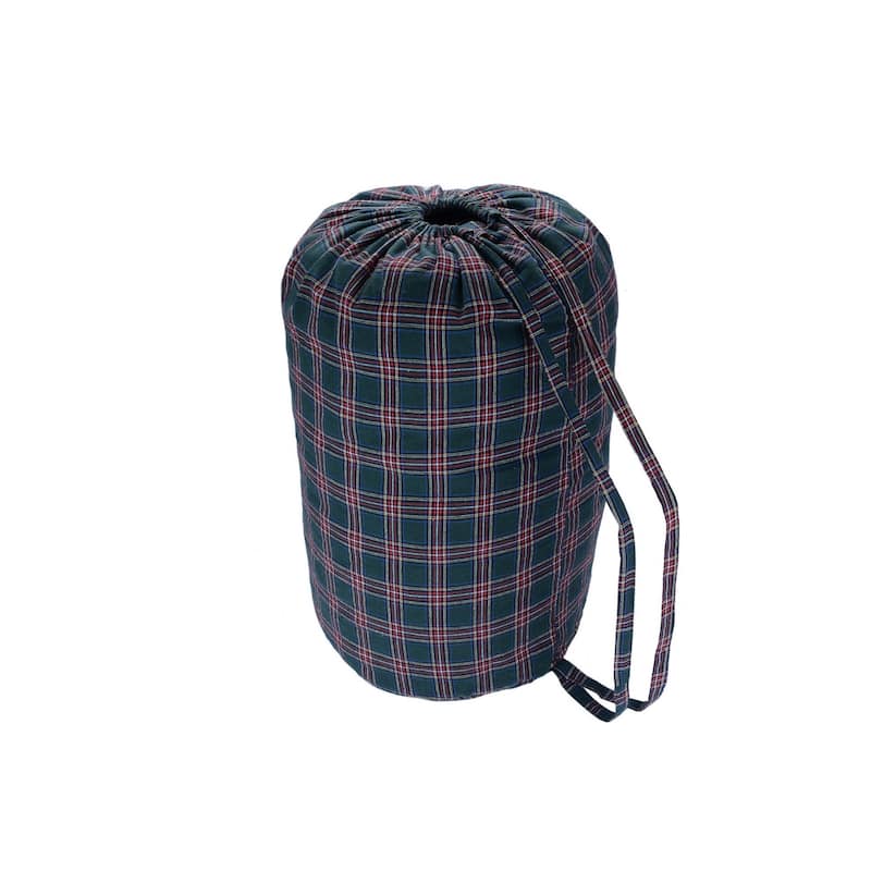 Plaid and Velvet Crash Pad, a throw bed
